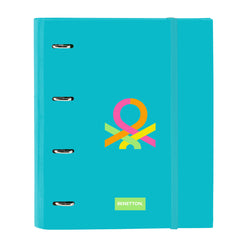 Raccoglitore ad anelli Benetton Summer Azzurro 27 x 32 x 3.5 cm