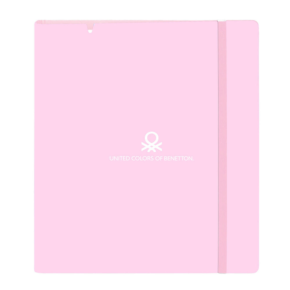 Carpeta de anillas Benetton Unique Rosa Turquesa 27 X 32 X 4 cm