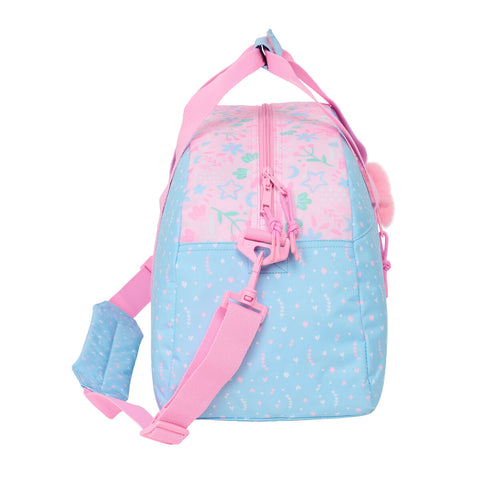 Borsa da Palestra BlackFit8 Smile Rosa Azzurro Chiaro 50 x 26 x 20 cm
