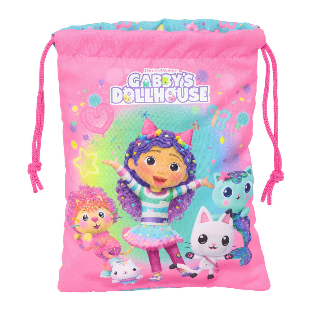 Cestino per la Merenda Gabby's Dollhouse Confetti Rosa Turchese
