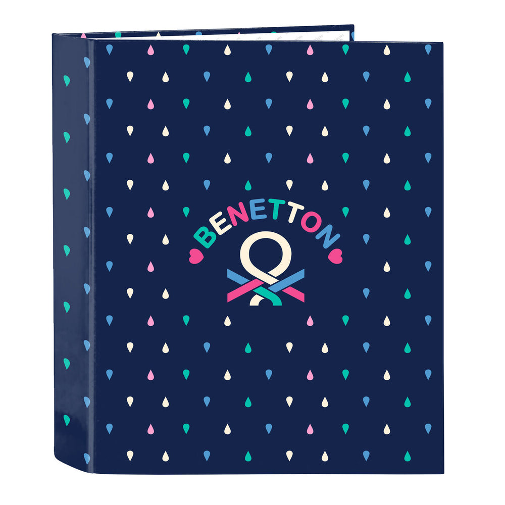 Raccoglitore ad anelli Benetton Drop Multicolore A4 27 x 33 x 6 cm