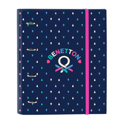 Raccoglitore ad anelli Benetton Drop Multicolore 27 x 32 x 3.5 cm