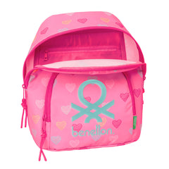 Zaino Benetton Heart Rosa 25 x 30 x 13 cm