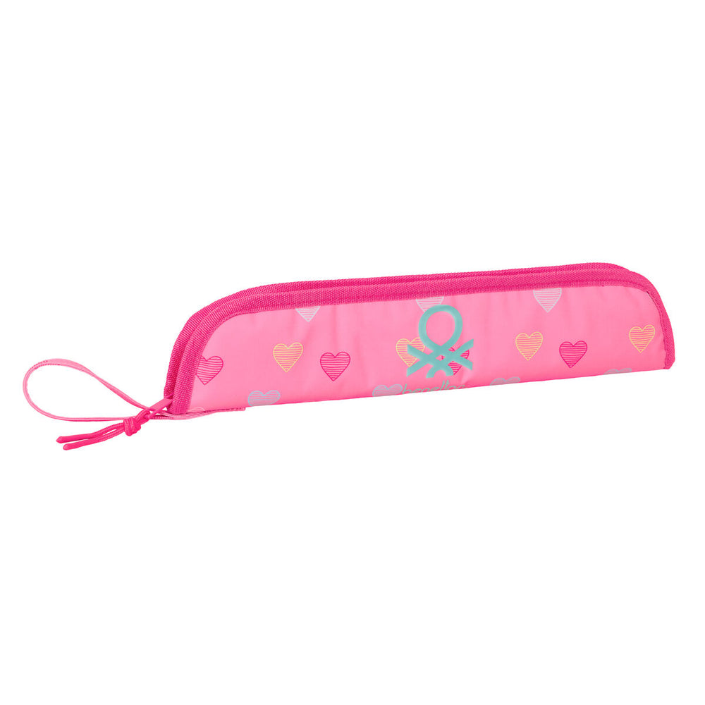 Portaflauto Benetton Heart Rosa 37 x 8 x 2 cm