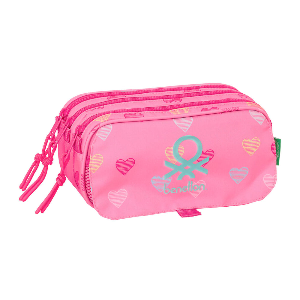 Necessaire Benetton Heart Rosa 21,5 x 10 x 8 cm