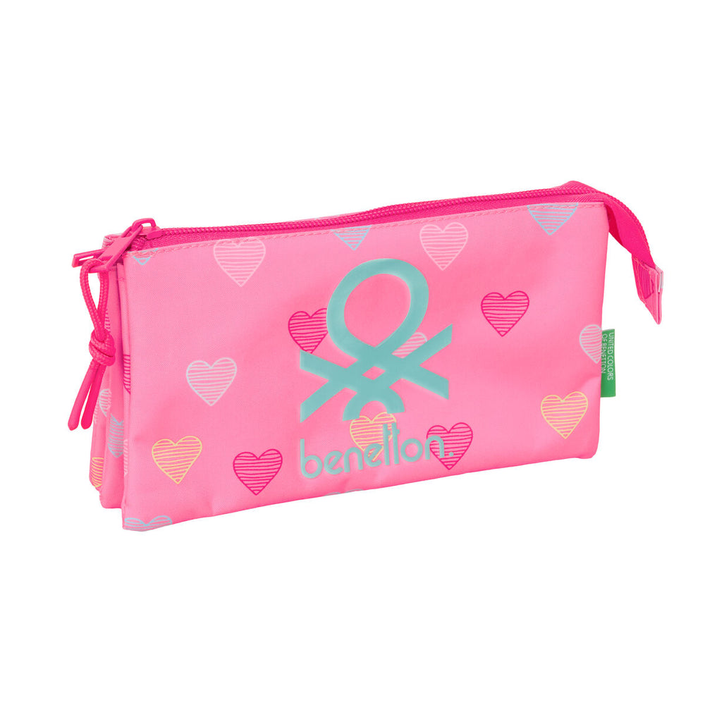 Portatodo Benetton Heart Rosa 22 x 12 x 3 cm