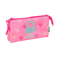 Necessaire Benetton Heart Rosa 22 x 12 x 3 cm
