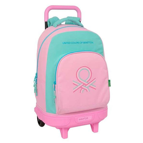 School Rucksack with Wheels Benetton Dolce 33 x 45 x 22 cm