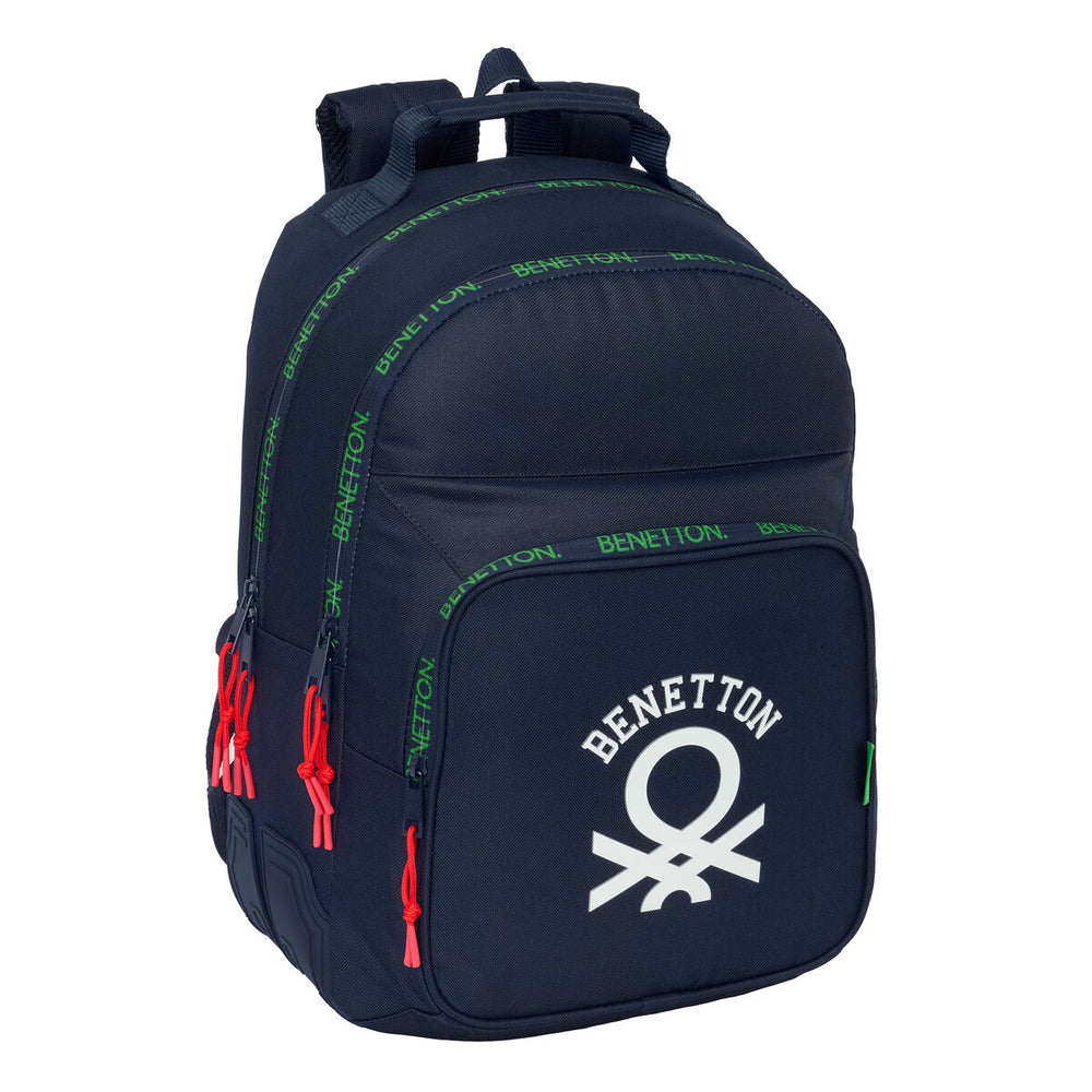 Zaino Scuola Benetton Together Blu Marino 32 x 42 x 15 cm