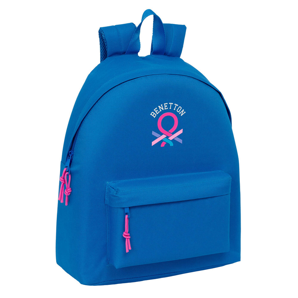 Zaino Scuola Benetton Azulina Azzurro 33 x 42 x 15 cm