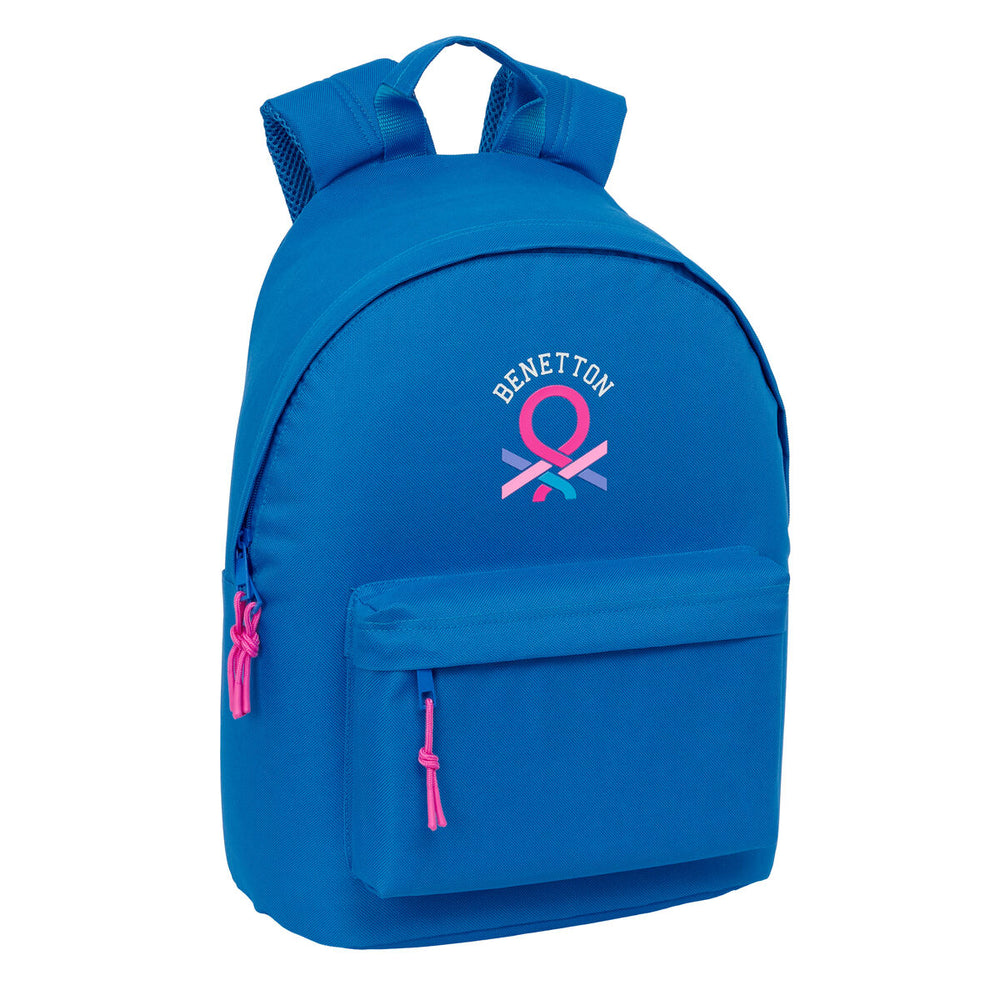 Zaino Scuola Benetton benetton basics Azzurro 31 x 41 x 16 cm