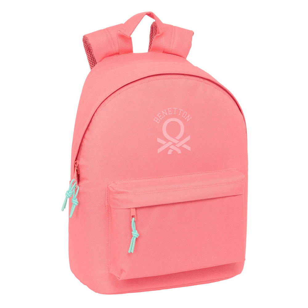 Zaino Scuola Benetton benetton basics Corallo 31 x 41 x 16 cm