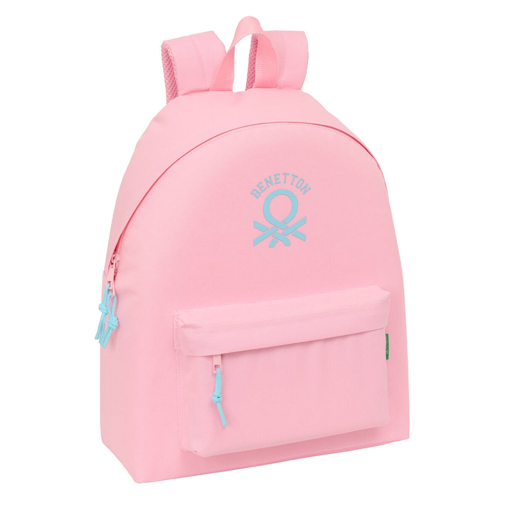 Zaino Scuola Benetton Rosa pastel Rosa 33 x 42 x 15 cm