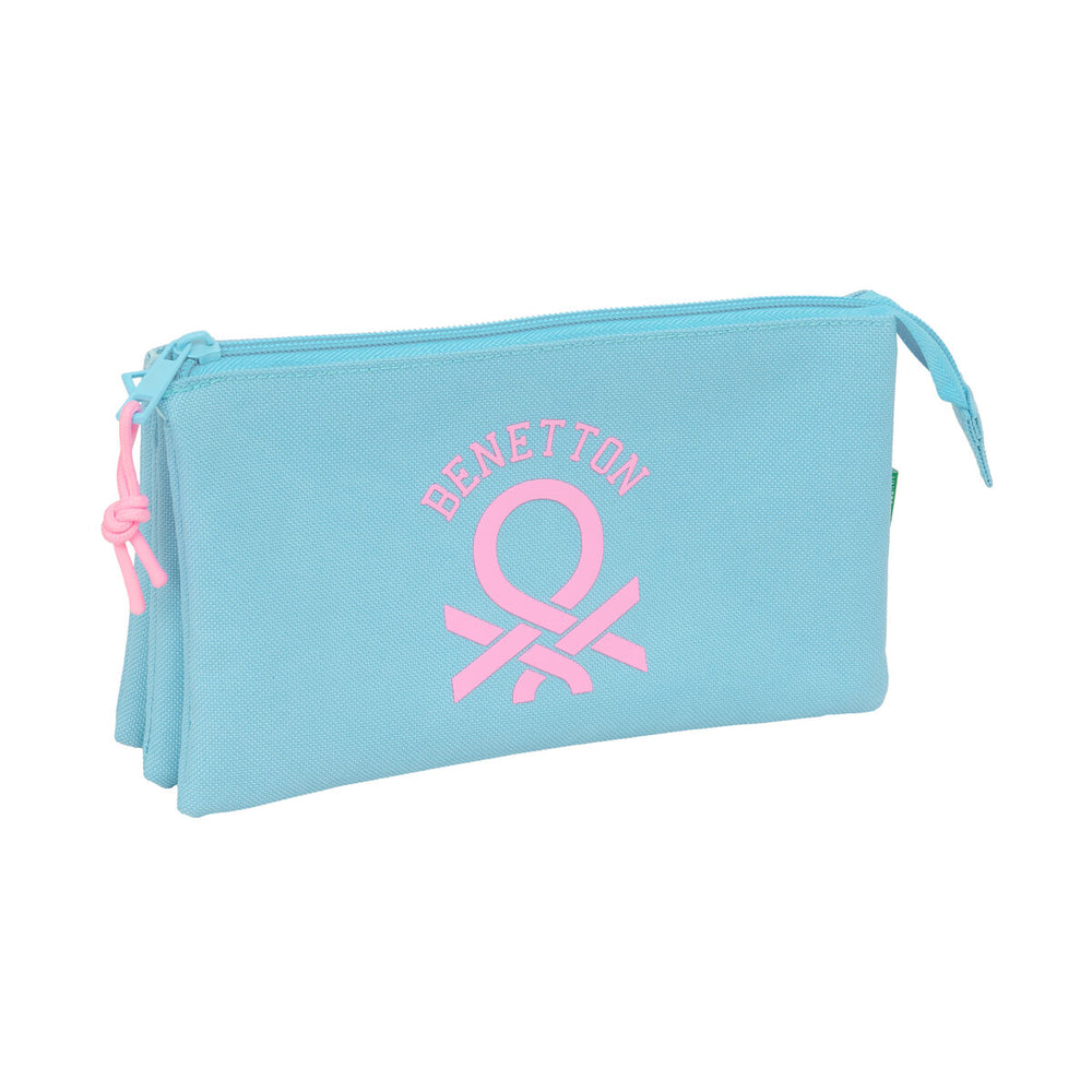 Necessaire Benetton Celeste Blu cielo 22 x 12 x 3 cm