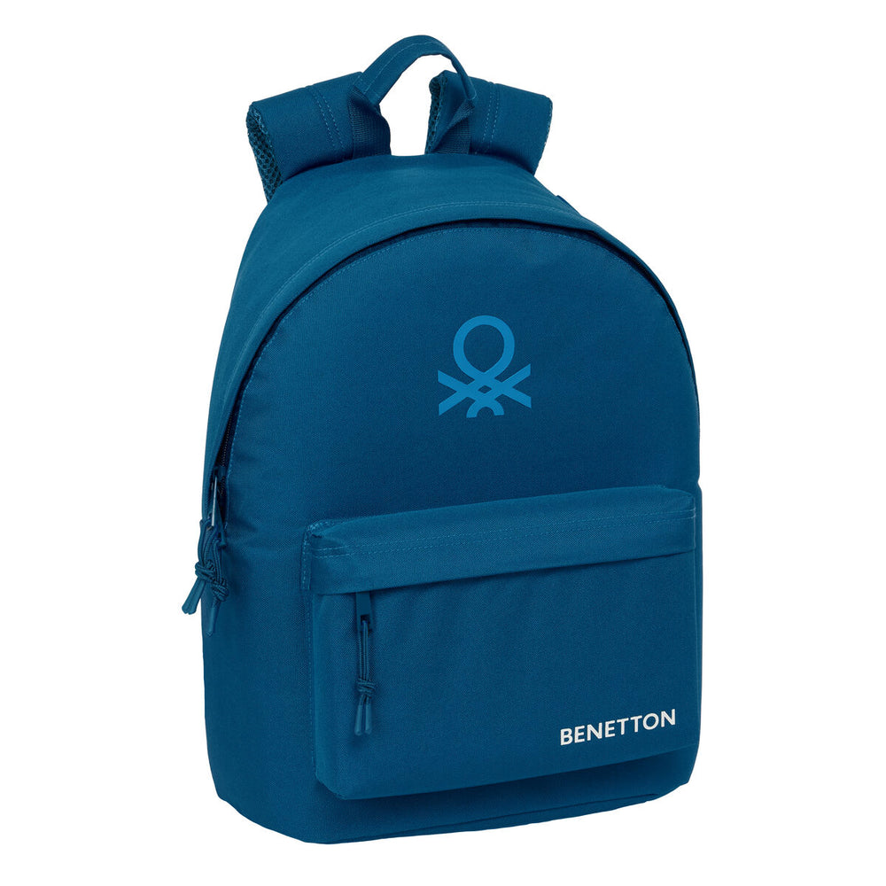 Zaino Scuola Benetton benetton basics Blu Marino 31 x 41 x 16 cm
