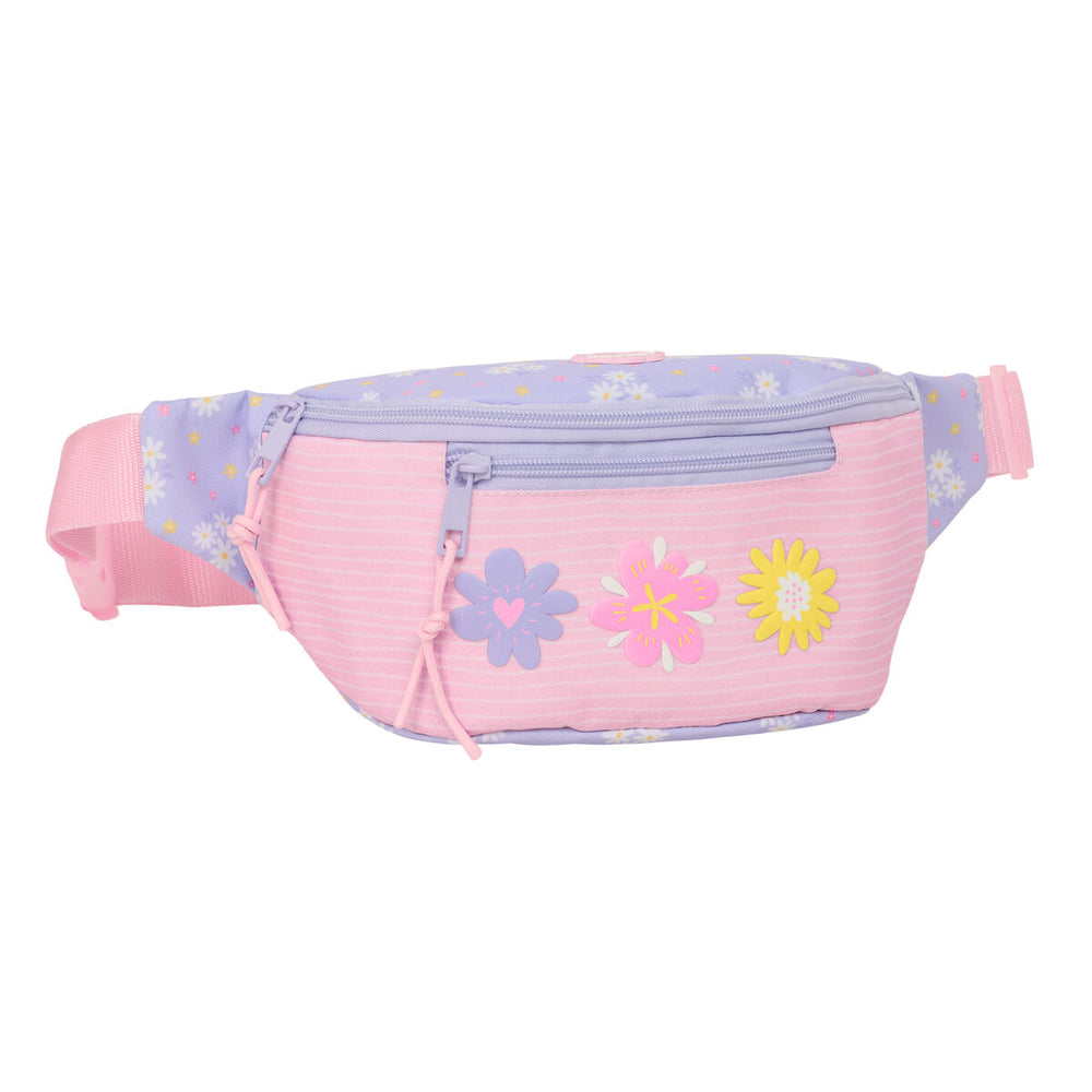 Riñonera Safta Bouquet Rosa Lila 23 x 12 x 9 cm