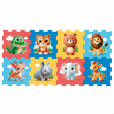 Puzzle Colorbaby 120 x 60 cm Multicolore animali 8 Pezzi