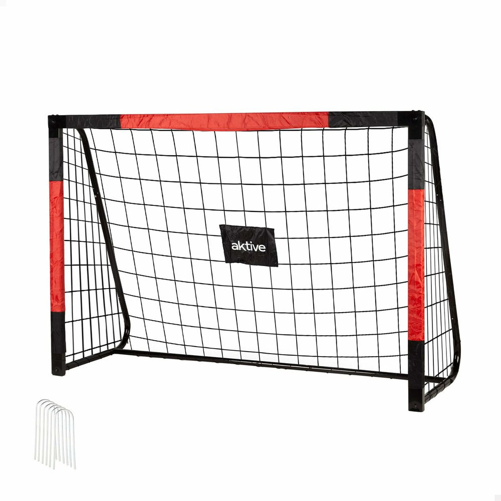 Rete da Calcio Aktive 180 X 12 X 60 CM Nero Rosso