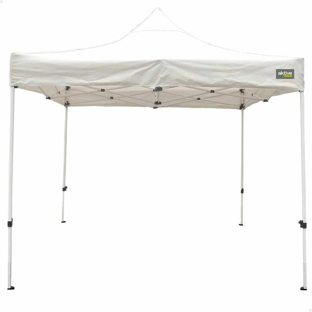 Gazebo Aktive 300 x 300 x 220 cm White Foldable Adjustable height