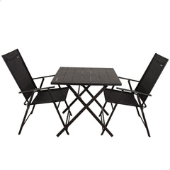 Tavolo con 2 sedie Aktive 75 x 70 x 75 cm (3 Pezzi)