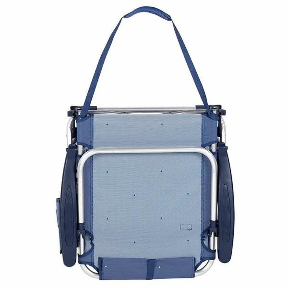 Sedia da Spiaggia Aktive Blu scuro 51 x 45 x 76 cm Spiaggia