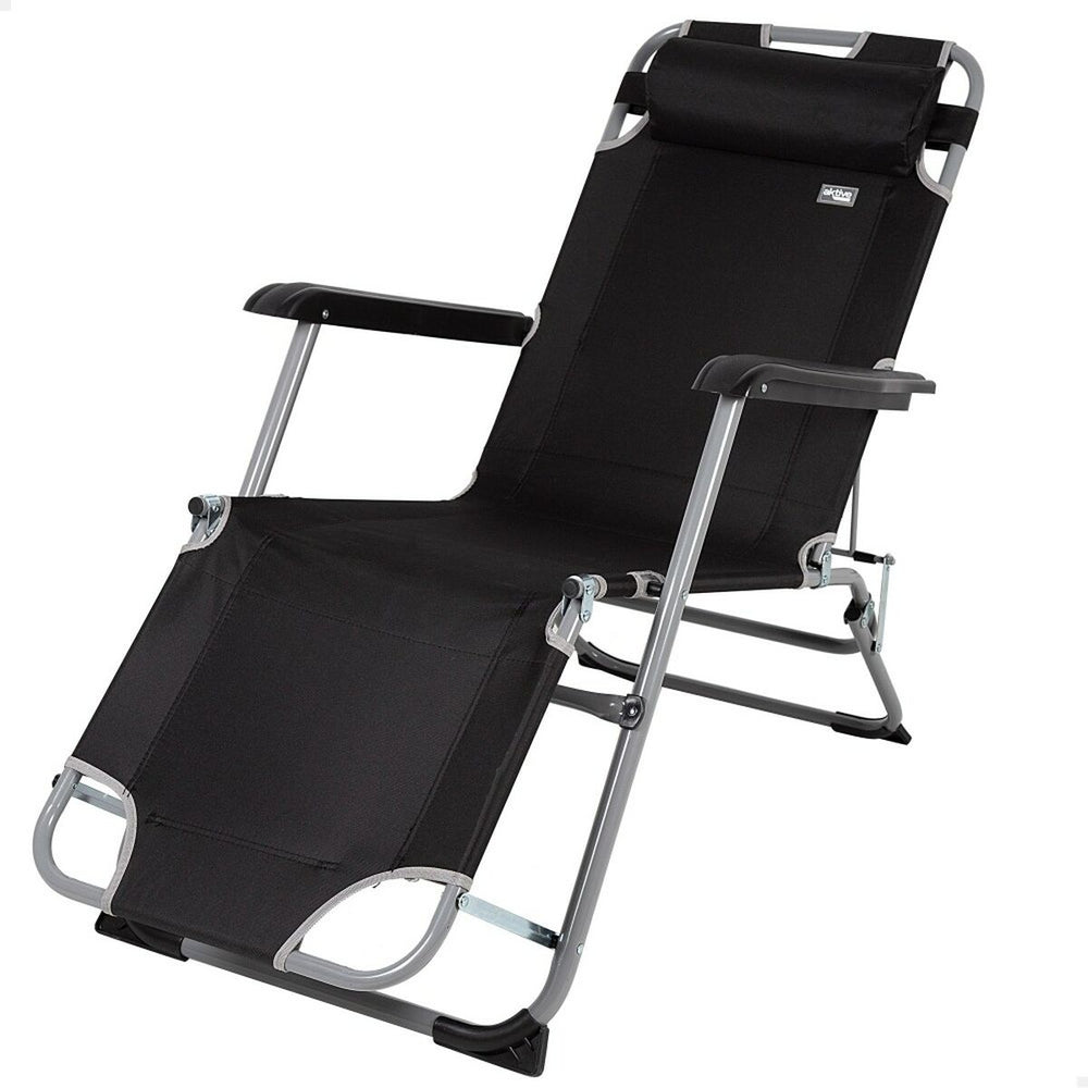 Tumbona Aktive Negro 153 x 33 x 47 cm