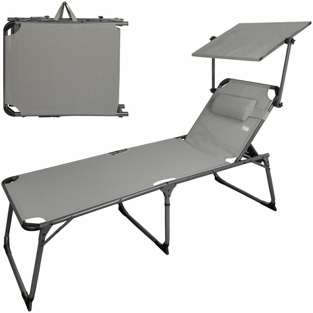 Amaca Aktive Grigio Alluminio textilene Textilene 193 x 67 x 48 cm