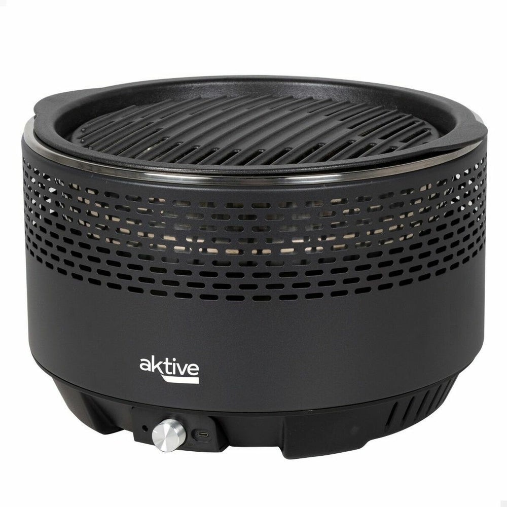 Barbecue Portatile Aktive Rotonda Senza fumo Nero Ø 34 cm