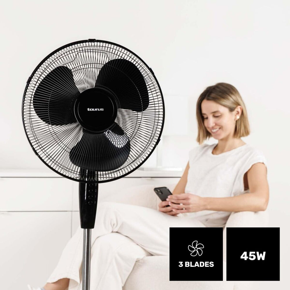 Ventilatore a Piantana Taurus 944689000 Nero