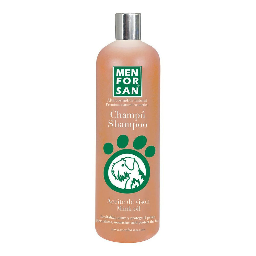 Shampoo per animali domestici Menforsan 1 L Cane Olio di visone