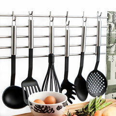 Piatto Quid Habitat Nero Acciaio Plastica 35 x 7 x 5 cm (12 Unità)