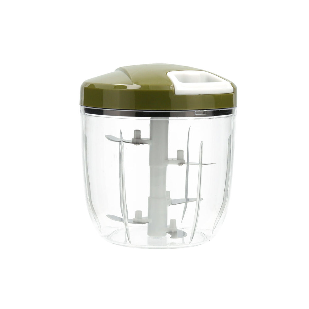 Mini Tritatutto Manuale con Corda Quid Naturalia Verde Metallo 12,5 x 14 cm Manuale