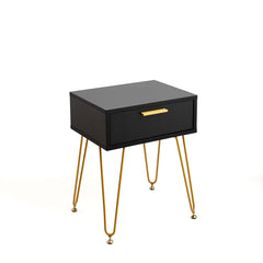 Comodino Vinthera Moa Nero Plastica 40 x 30 x 50 cm