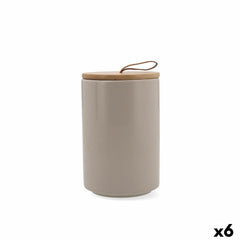 Vaso Quid Ozon Beige Ceramica 10,4 x 16 cm (6 Unità)