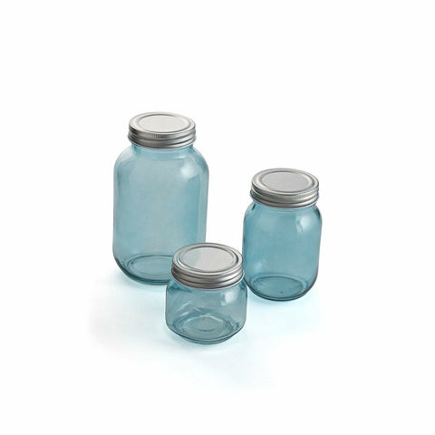 Set di Barattoli Quid Minimal Beige 100 ml 250 ml 450 ml 3 Pezzi