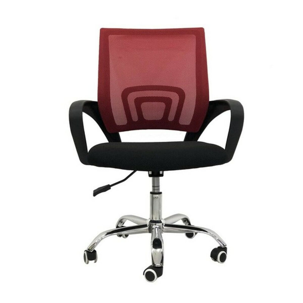 Poltrona da Ufficio Versa Nero Rosso Multicolore 51 x 58 cm