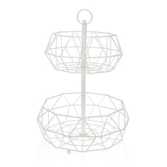 Portafrutta Versa Grigio Doppia Acciaio (31 x 45,5 x 31 cm)