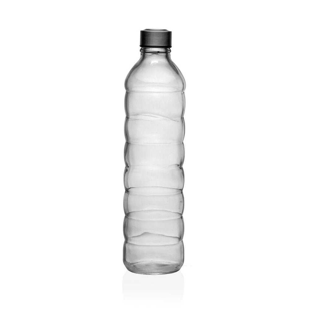 Borraccia Versa Trasparente Vetro Alluminio 1,22 L 8,5 x 33,2 x 8,5 cm