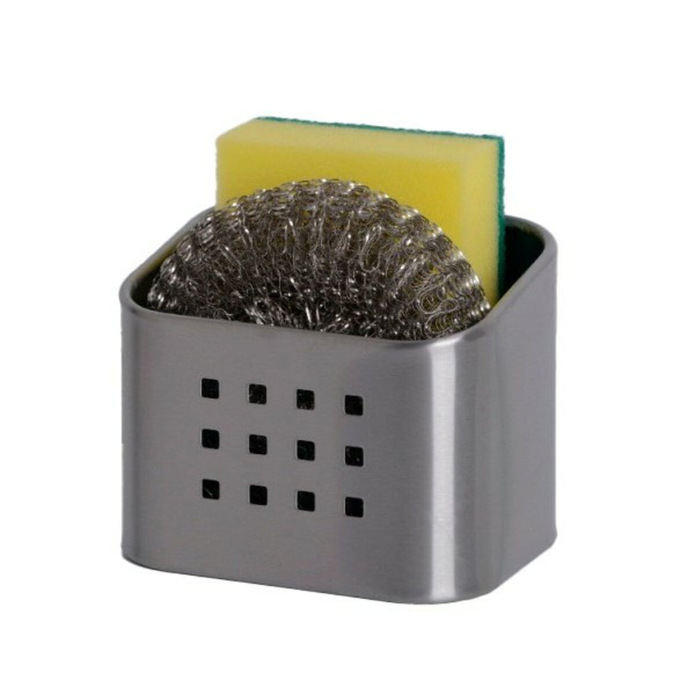 Portaestropajos para Fregadero Versa Acero 8 x 8 x 10,5 cm