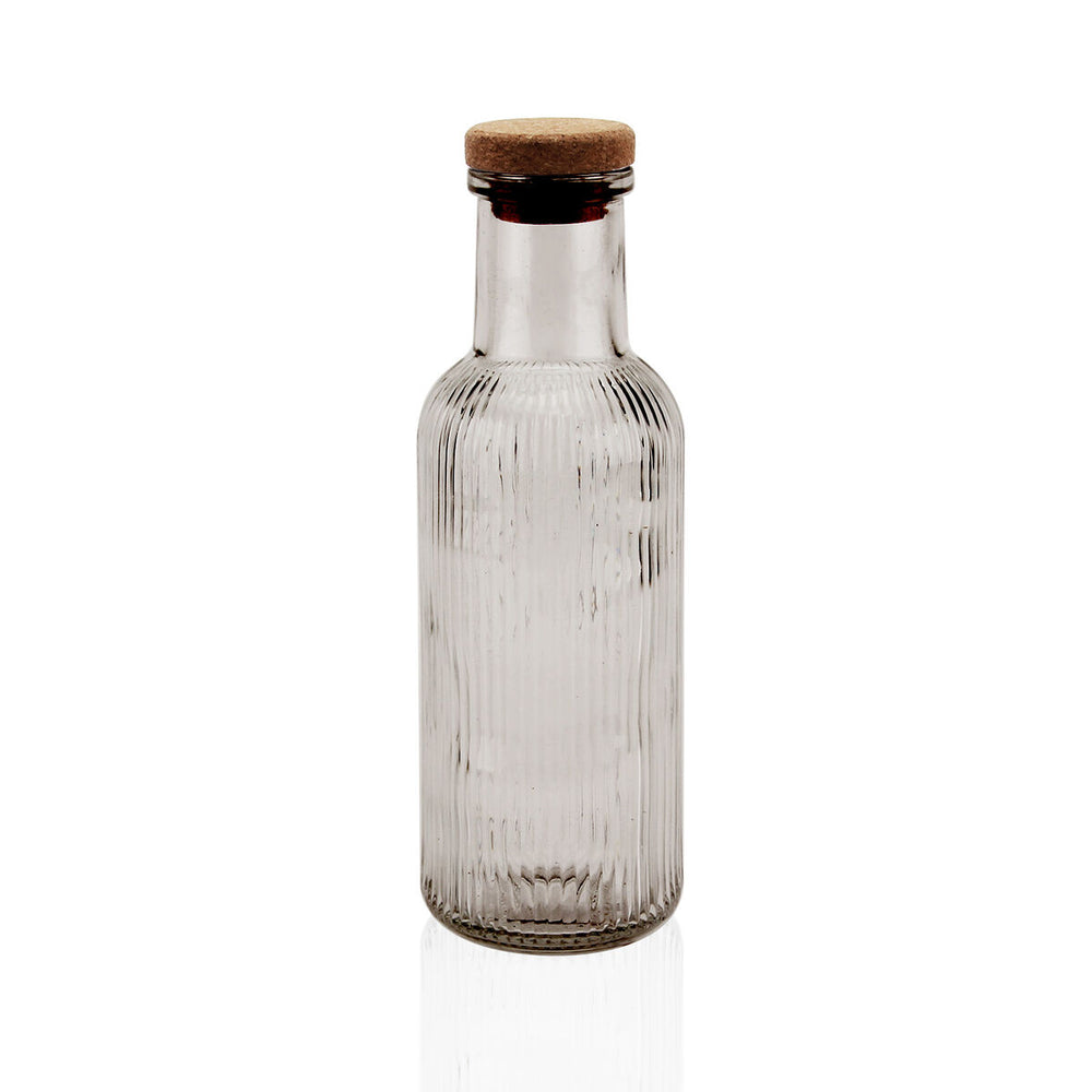 Water bottle Versa Grey Glass 1 L 8,7 x 27,8 x 8,7 cm