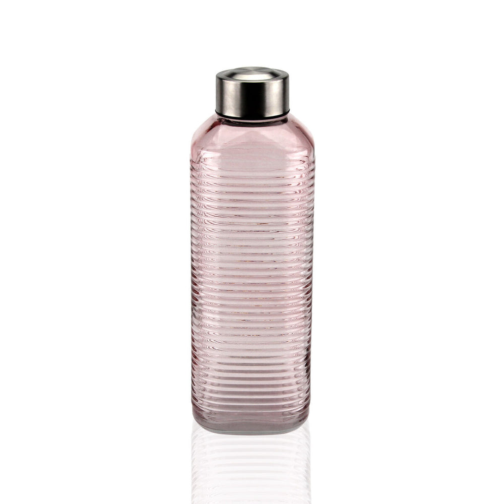 Bottiglia d'acqua Versa Rosa Vetro Alluminio 1 L 8,3 x 23,5 x 8,3 cm
