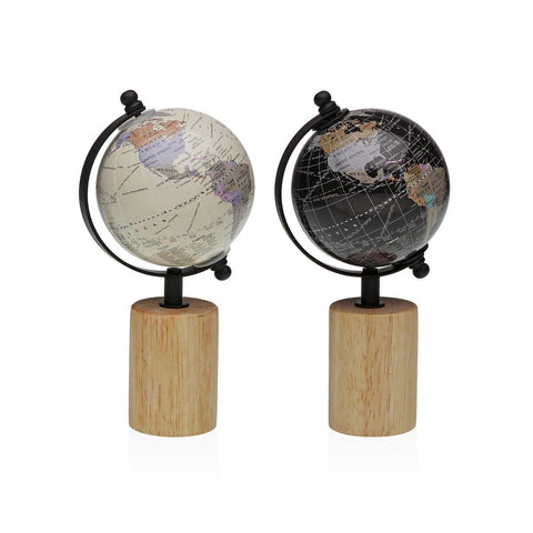 Mappamondo Versa Metallo Legno MDF