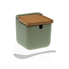 Portazucchero Versa Verde Ceramica Bambù Dolomite 8,3 x 8,3 x 8,3 cm
