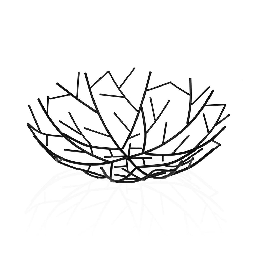 Frutero Versa Negro Metal Acero 30 x 9 x 30 cm