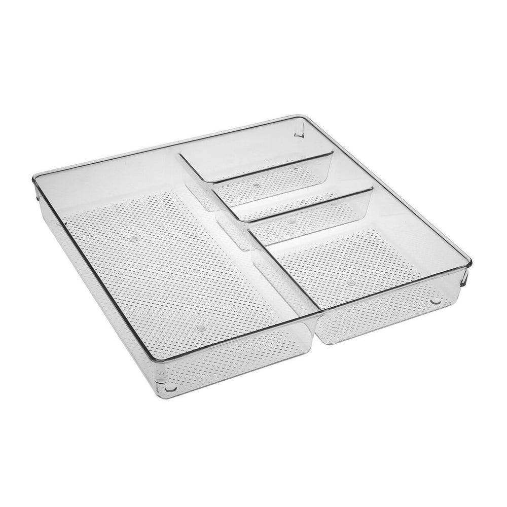 Organizador para Cubiertos Versa Transparente Plástico 30,6 X 5,6 X 30,6 CM