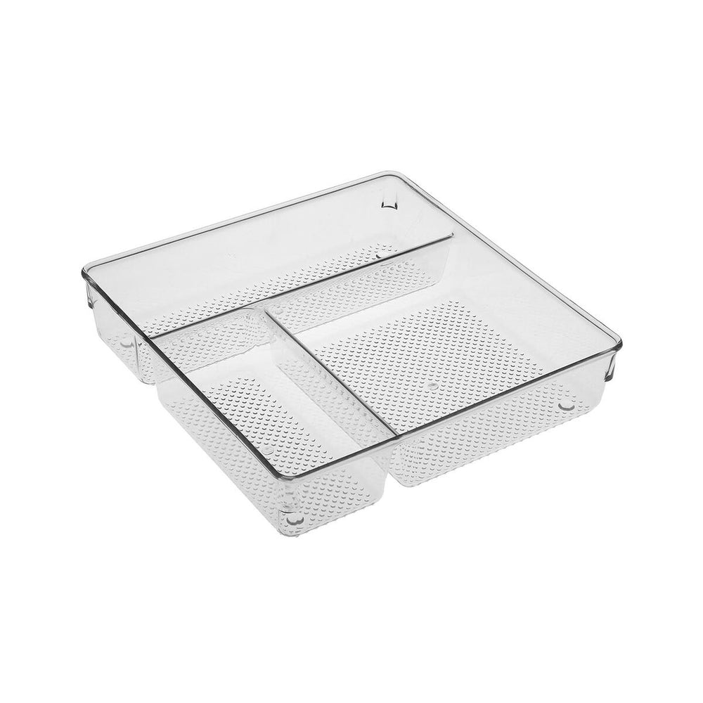 Organizador para Cubiertos Versa Transparente Plástico 23,2 X 5,6 X 23,2 CM