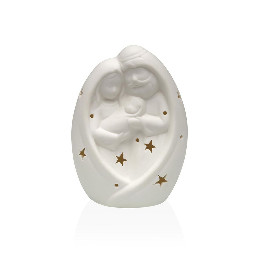 Decorazione Natalizia Versa Bianco Natività/Presepe 6,6 X 14 X 10,1 CM Statua Decorativa