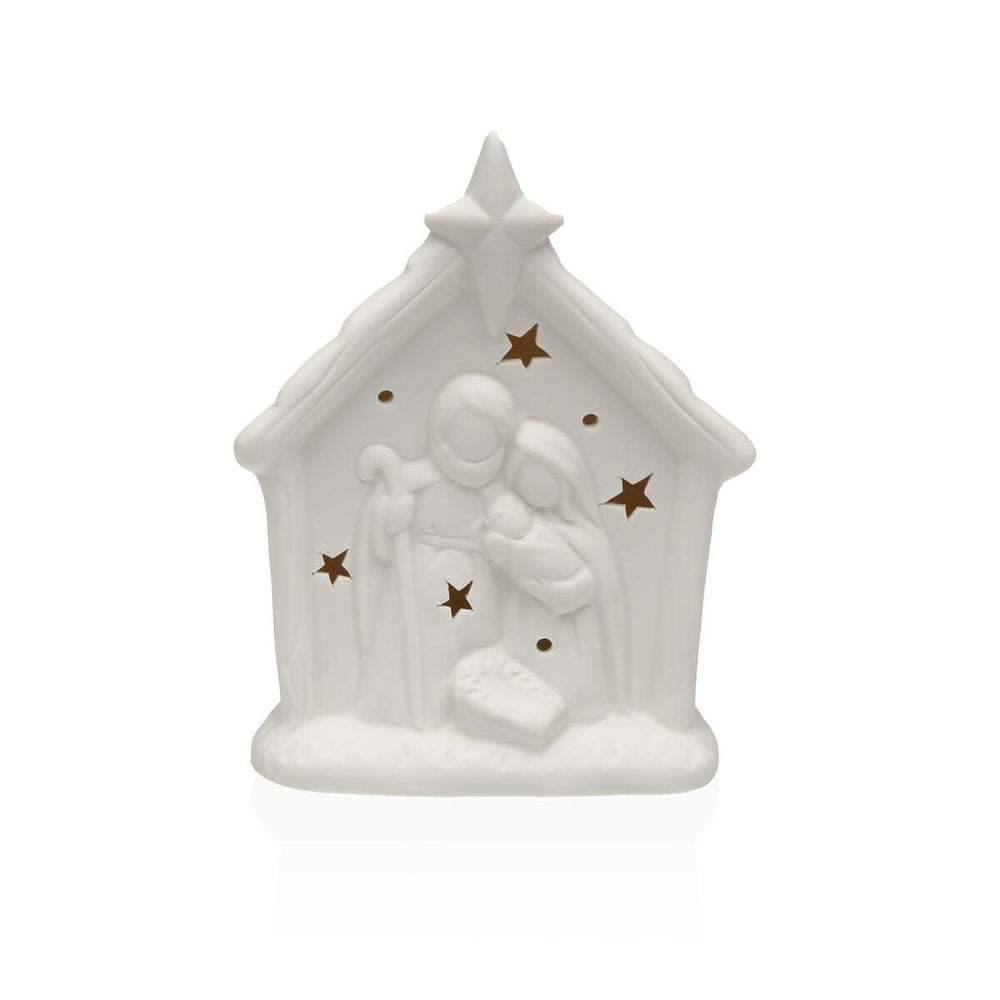 Decorazione Natalizia Versa Bianco Natività/Presepe 4,8 X 14,3 X 11 CM Statua Decorativa