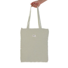 Borsa Donna Versa Vichy Verde 40 x 33 cm