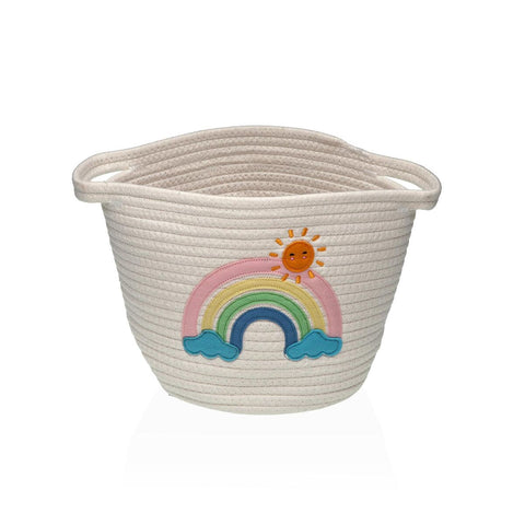Cestino Versa Bianco polipropilene Fibra Arcobaleno